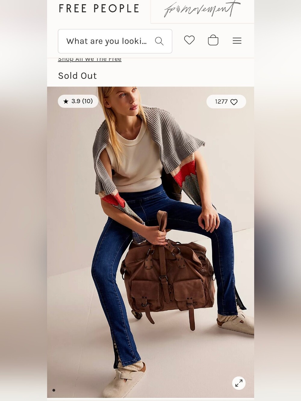 Free People WTF MESSENGER BAG / BNWT/ UNISEX/ SOLD OUT